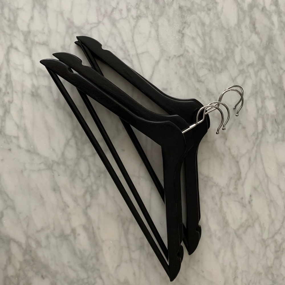 65 solid wood black ikea hangers